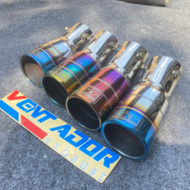 Ujung knalpot mobil  muffler cutter mobil Diesel Pemasangan baut