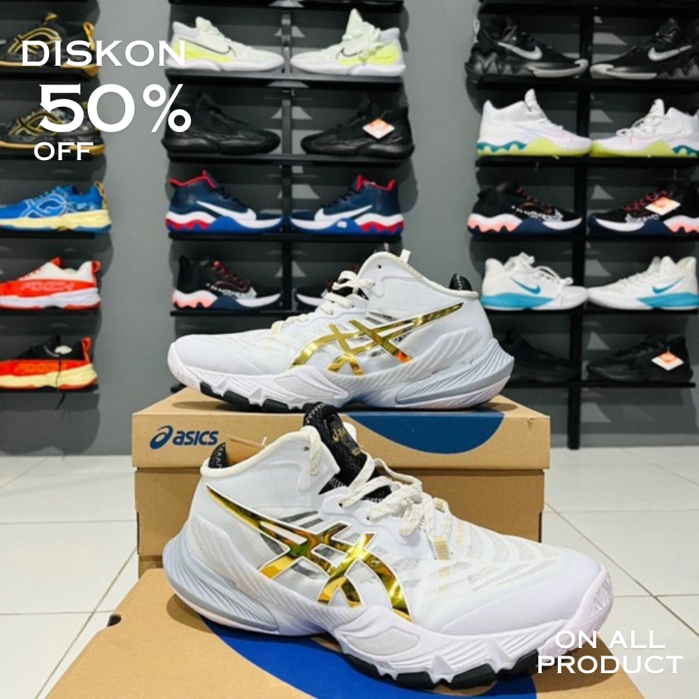 PROMO TERBATAS ASICS METARISE ORIGINAL - Sepatu Voli Asics Gel Metaris - Sepatu Volly Metarise 100% 