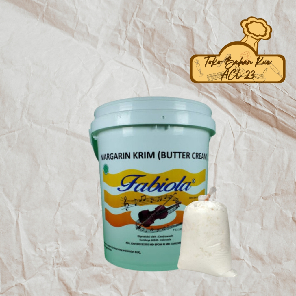 

ButterCream/Margarin Krim/Krim Siap Pakai/Whip Creme/Whipping Cream Fabiola 1 Kg 500gr 250gr 100gr