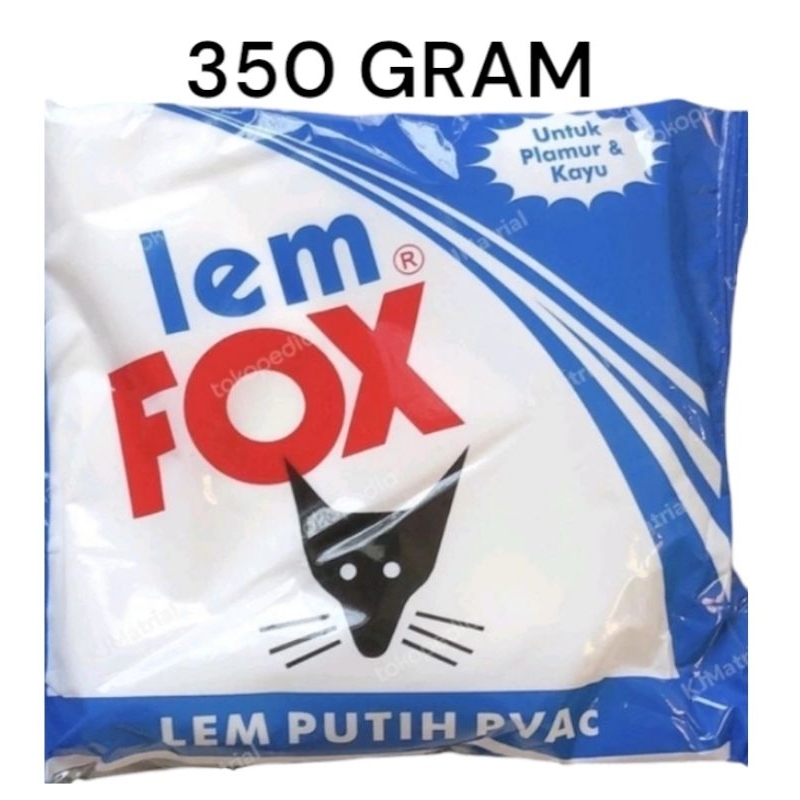 

Lem fox putih 350 gram// SATUAN) kemasan biru slime // lem kertas // Lem kayu // 1 dus 48 pcs