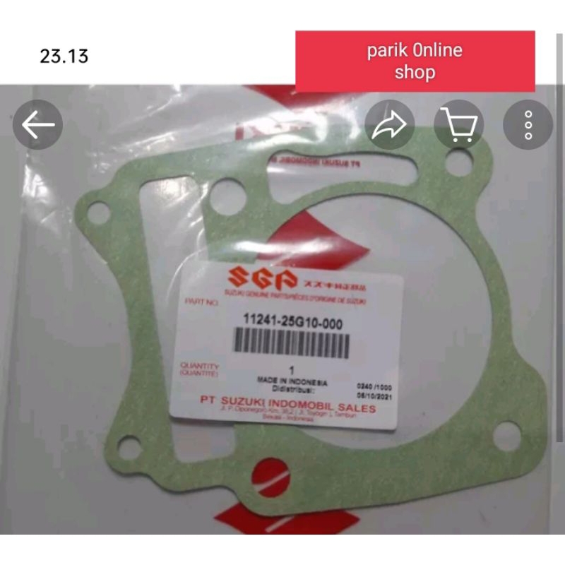 Paking Gasket Blok Seher Suzuki Satria Fu Karbu 150