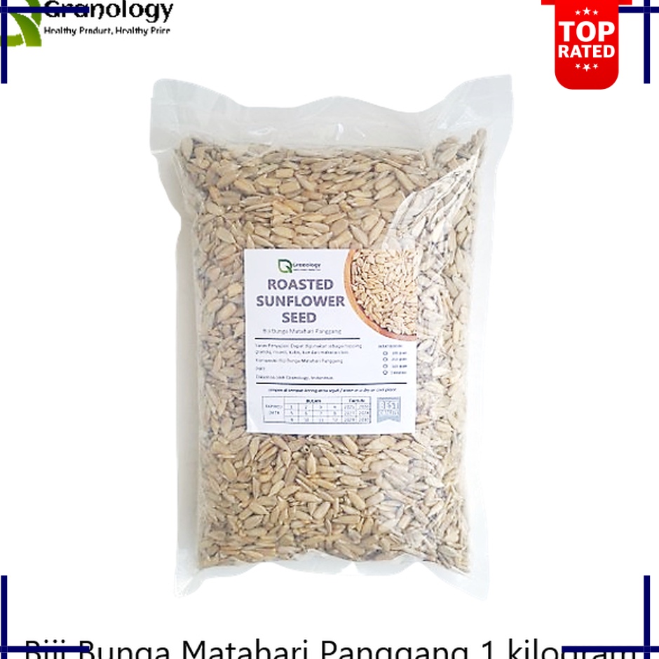 

ISTIMEWA Roasted Sunflower Seed Biji Bunga Matahari Oven 1 Kilogram by Granology