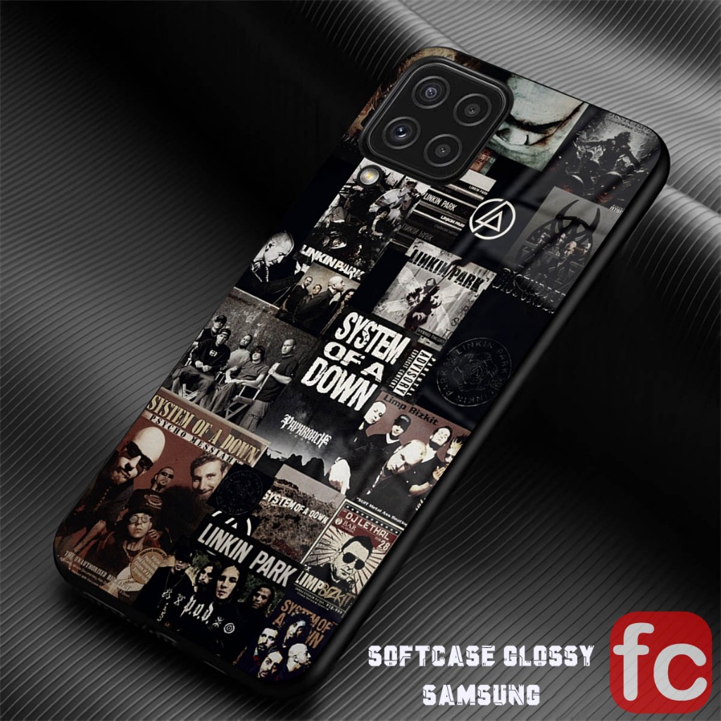 [FR76] Softcase Kaca Samsung M33 M53 A12 M12 A22 M22 M32 4G Case Silikon Mika Silicon Cover Kilau Ka