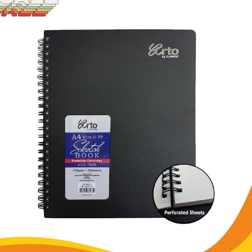 

JAMINAN KEPUASAN PELANGGAN Arto A4 Wire Bound Hard Back Sketchbook