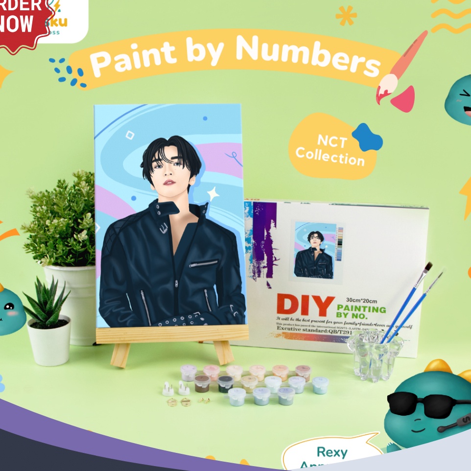 

MURAH LEBAYYYY PAINT BY NUMBER 2x3 CM NCT COLLECTION KANVAS PAINTING KIT WITH FRAME SIAP LUKIS
