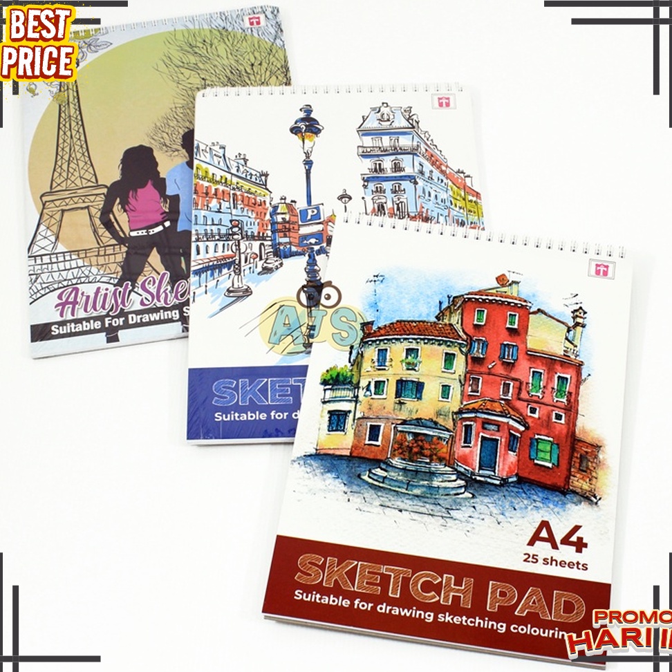 

STYLISH Buku Sketsa Sketch Pad A5 Tiara 5 Lembar