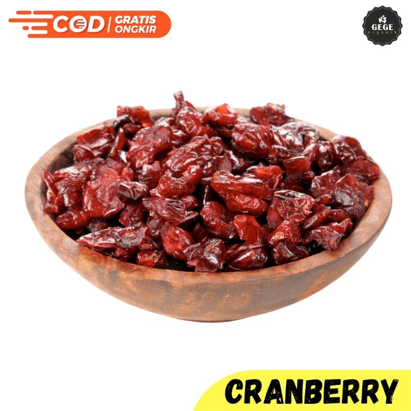 

Dried Sweetened Cranberries Premium Buah kranberi kering 250gr