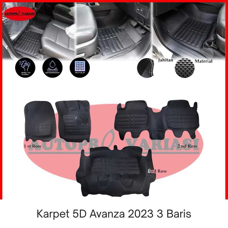 Karpet 5D Avanza 2023 3 baris