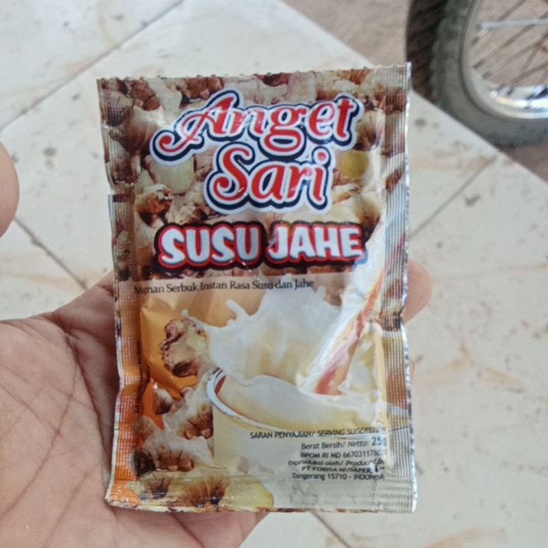 

anget sari susu jahe 1renceng isi 10 saset