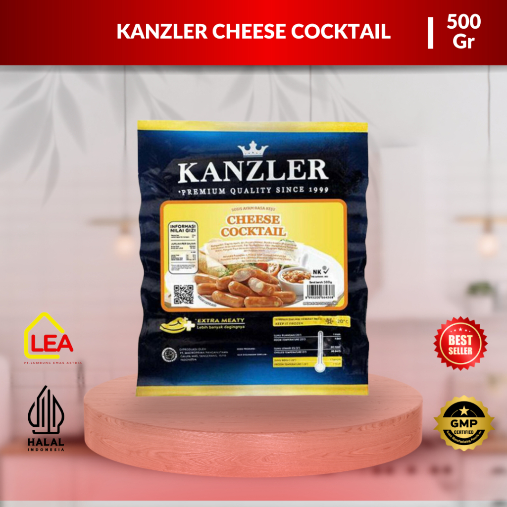 

Kanzler Cheese Cocktail 500gr / Sosis Ayam Rasa Keju