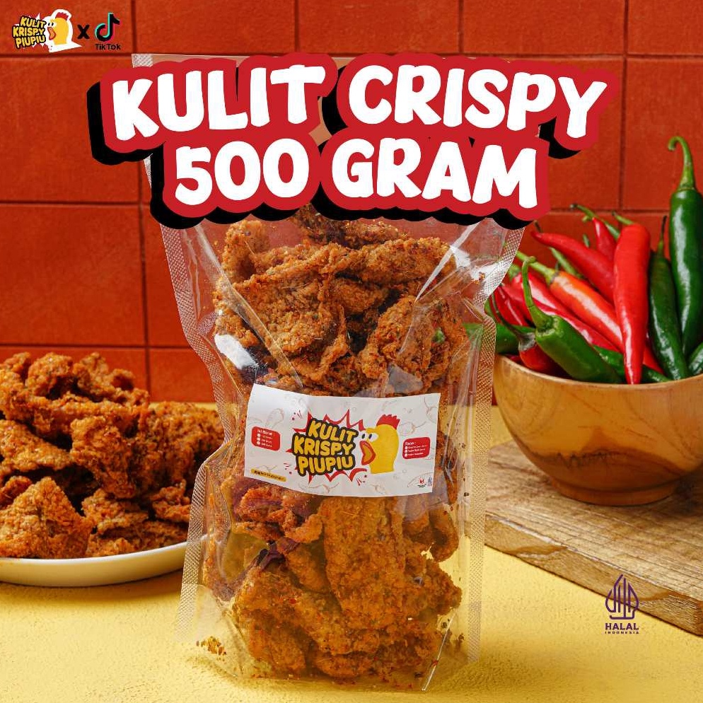 

PROMOV Kulit Ayam Crispy 5gr Snacks Rasa JalapenoOriginalPedas Daun Jeruk Berkualitas