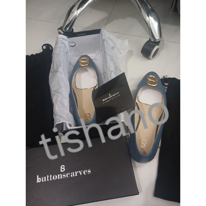 Buttonscarves Preloved Sisu Shoes Oxford Blue