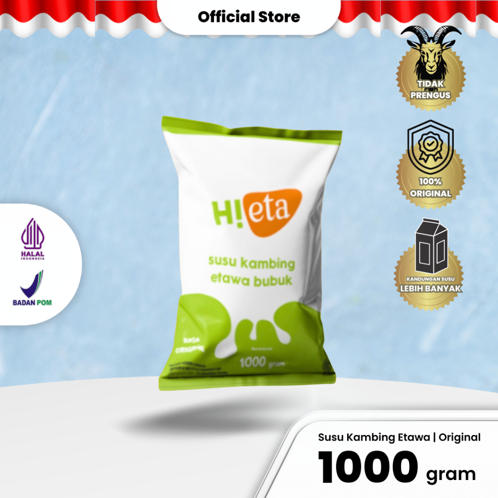

Susu Kambing Etawa Bubuk 1kg - Varian Original - Hieta