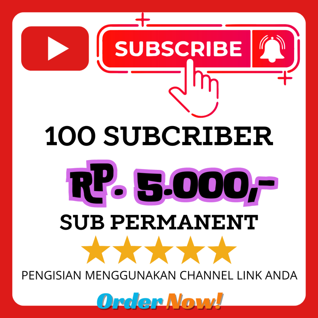 100 SUBSCRIBER YOUTUBE PROMO UNTUK MONETISASI