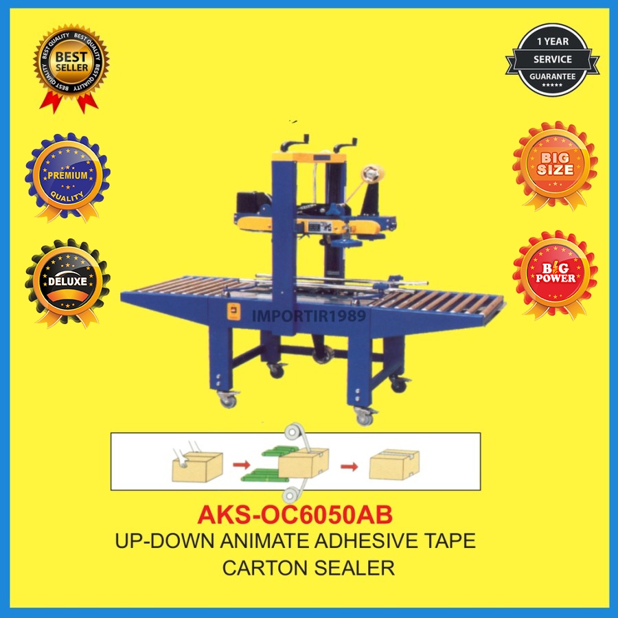 Mesin Lakban Perekat Kardus Atas Bawah adhesive tape carton Seal 750W - 0C6050AB