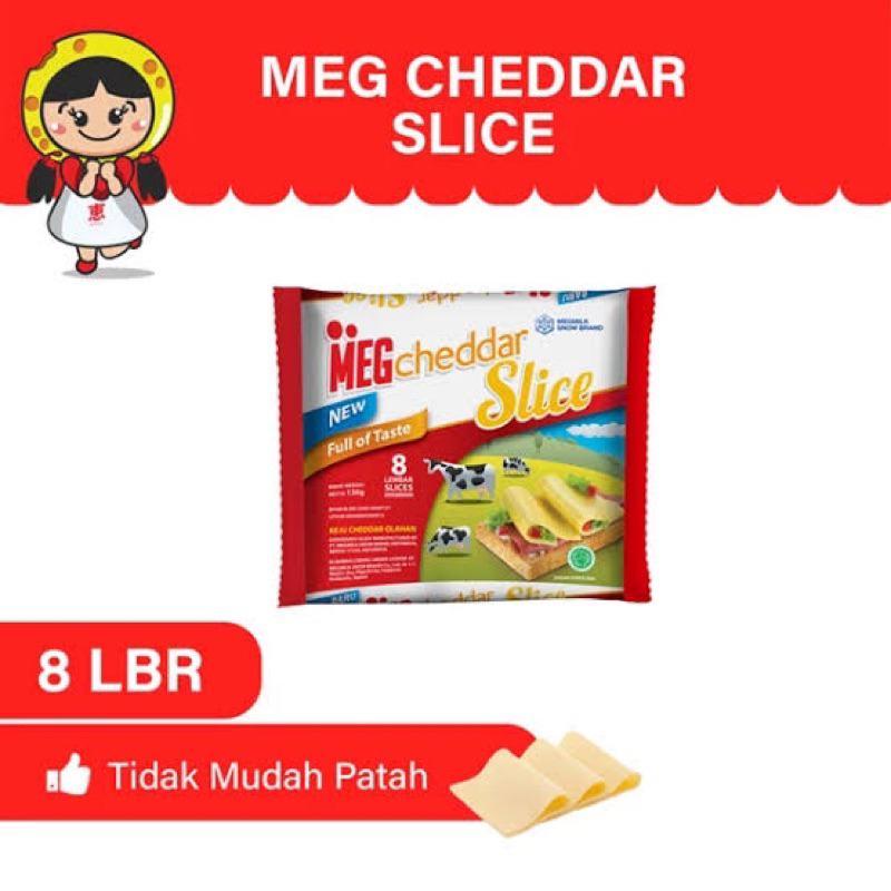 

MEG Cheddar Slice Keju Slice Isi 8
