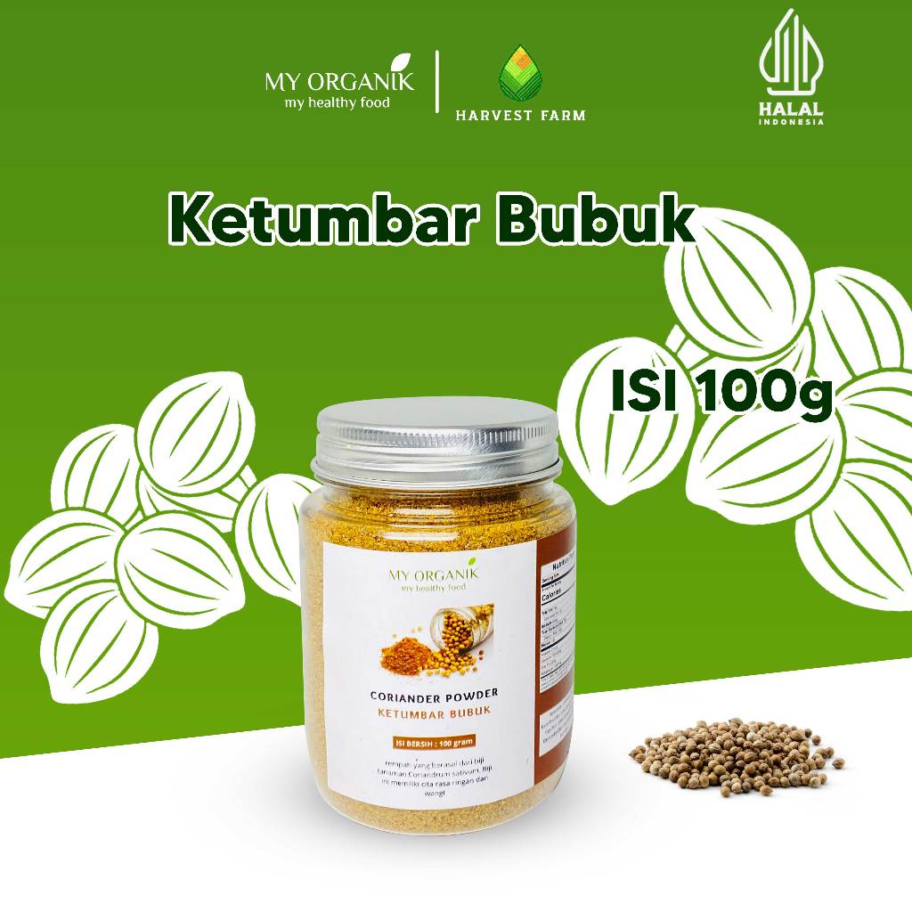 

My Organik Ketumbar Bubuk Organik Murni 100gr Coriander Powder Premium