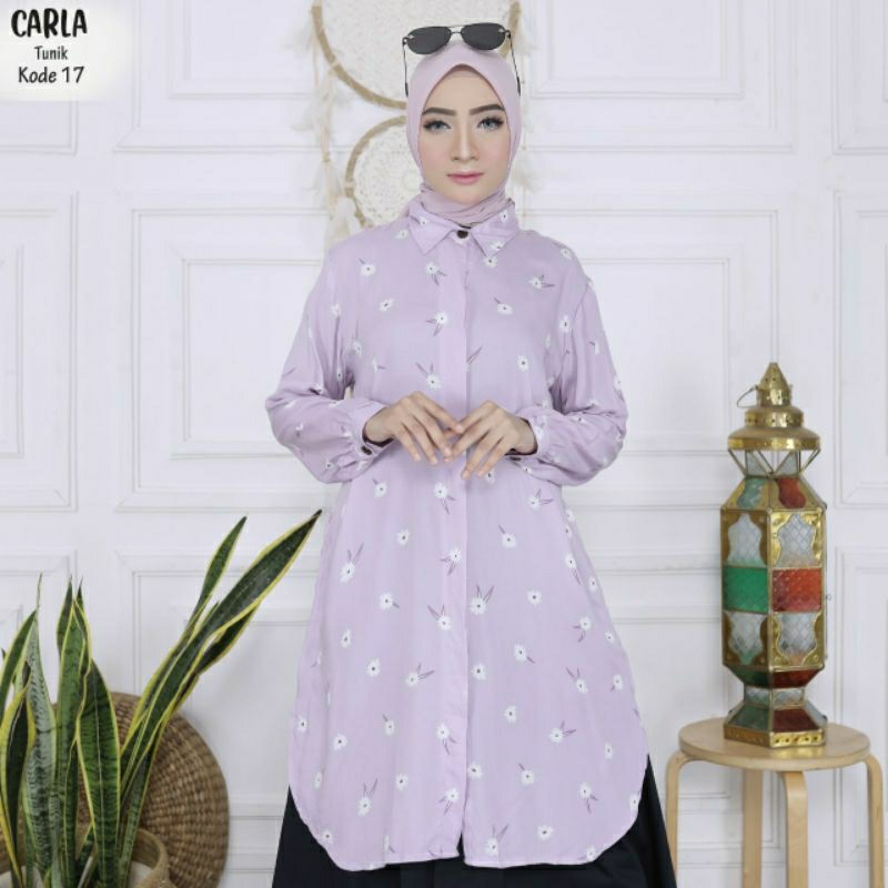 TUNIK KEKINIAN SUPER PREMIUM BEST SELLER TERLARIS CARLA TUNIK BY HOMEDRESS