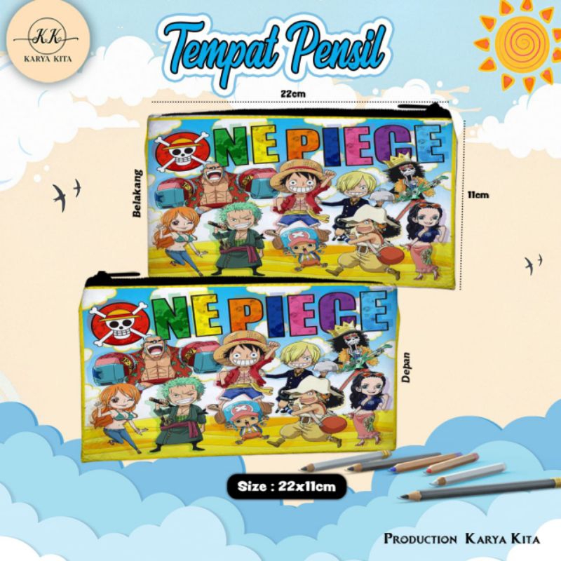 

PENCIL CASE KARAKTER ONE PIECE KODE 03