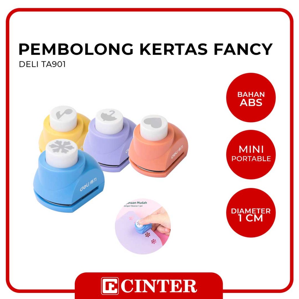 

DELI - PEMBOLONG KERTAS / CRAFT PUNCHER / PAPER CUTTING EMBOSSING TA901 10MM