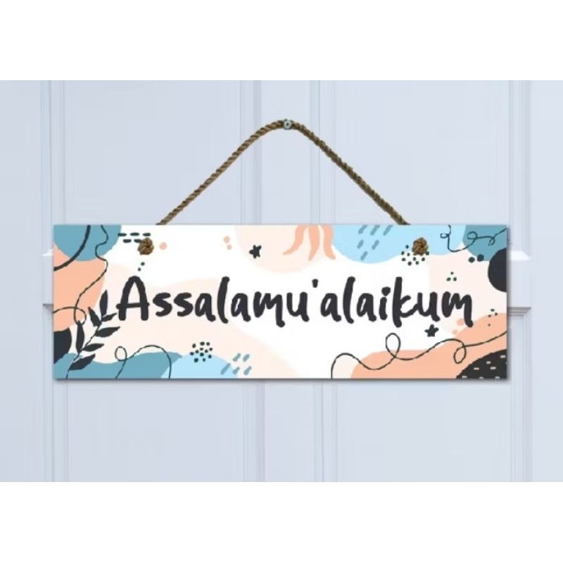 

Hiasan pintu assalamualaikum bisa request tulisan