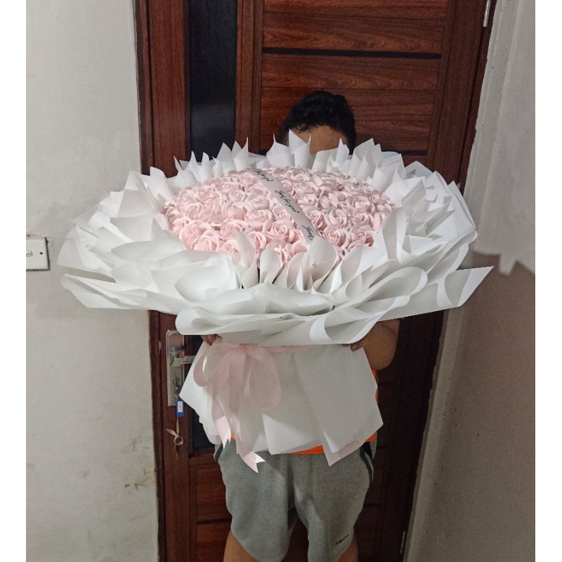 Buket mawar sabun jumbo, buket jumbo