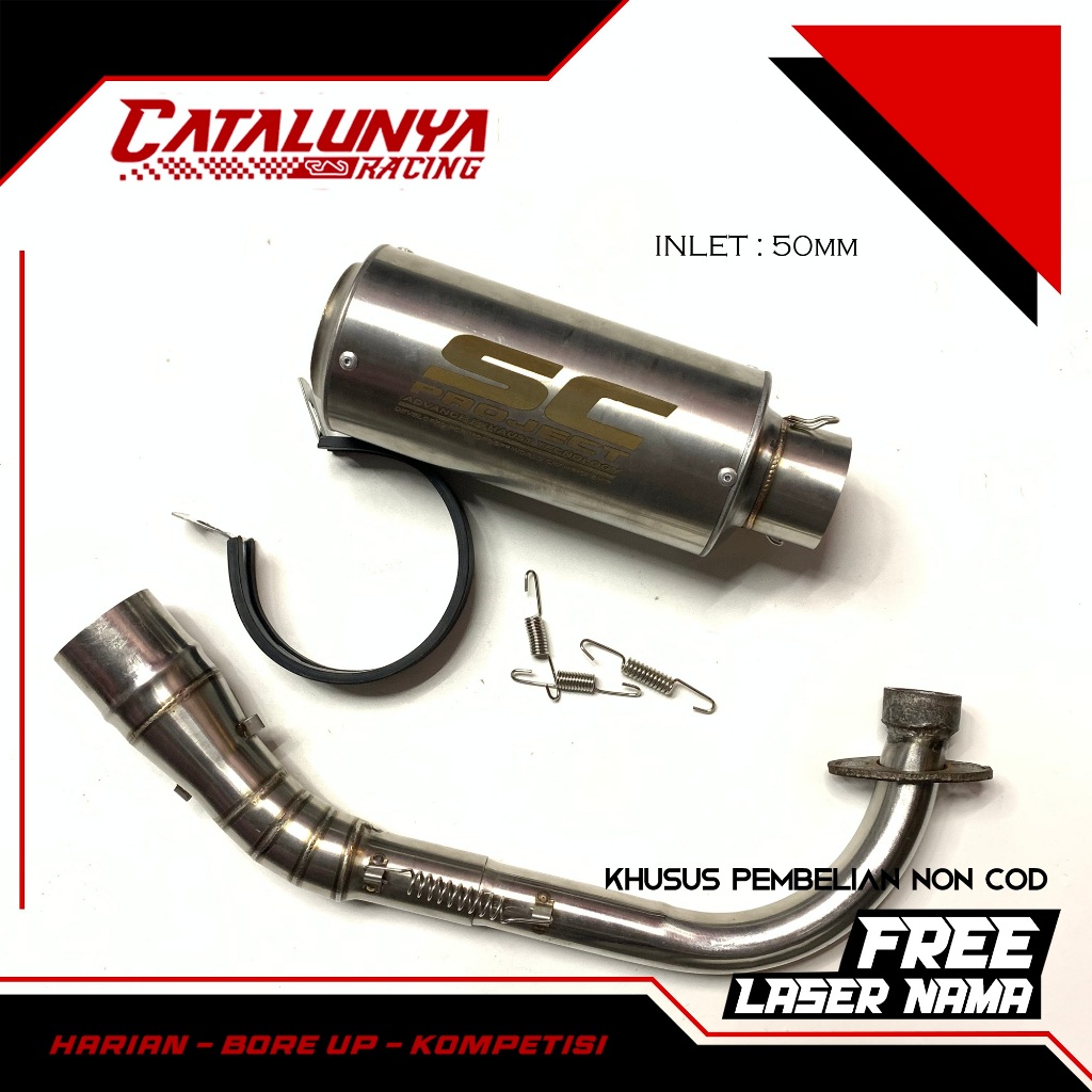 KNALPOT RACING SC PROJECT TITAN MIO M3