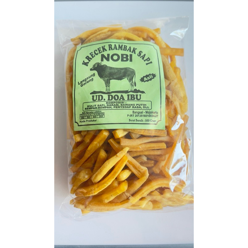 

kerupuk rambak kulit sapi asli stik super enak 1KG krecek rambak