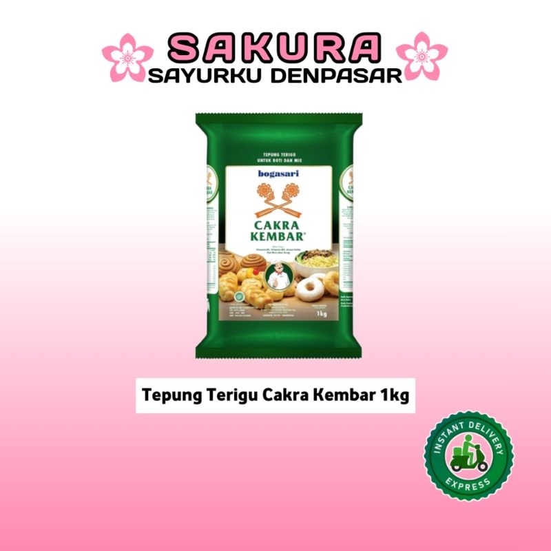 

Tepung Terigu Cakra Kembar 1kg - SAKURA