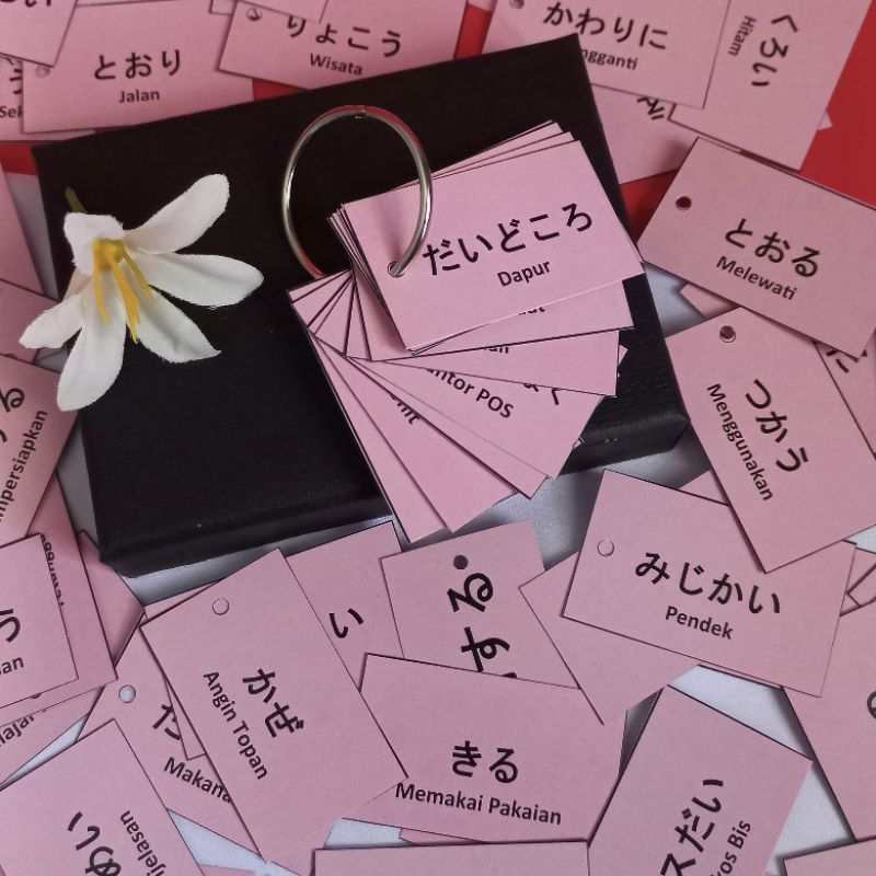

FUJICARD Flashcard Bahasa Jepang Kanji N4 300 Huruf