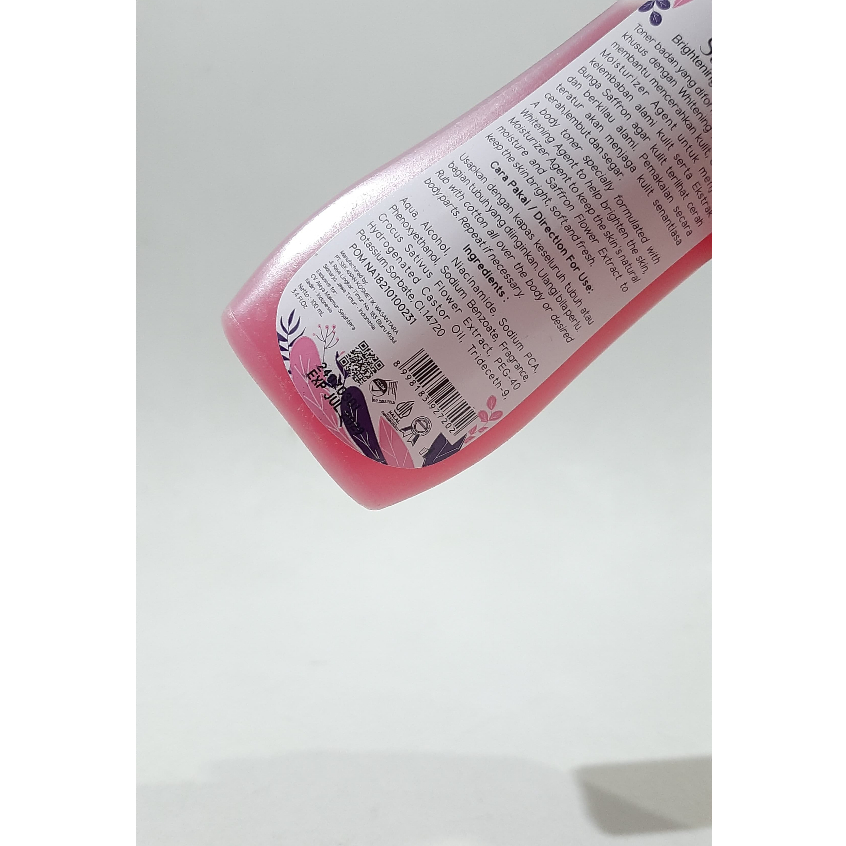 ByuSa Toner Badan Aleya Saffron toner whitening badan penghilang bekas luka toner pemutih saffron