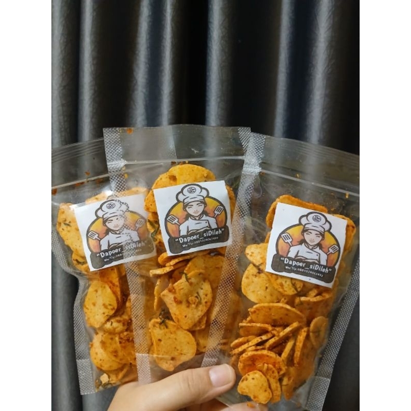 

Basreng pedas daun jeruk