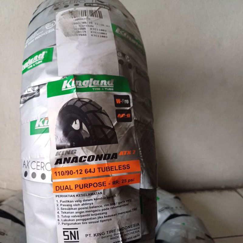 Ban Tubles Matic Belakang Scopy Donat Ring 12 110/90-12 ANACONDA ATX 7 Soft Compound (Free pentil)