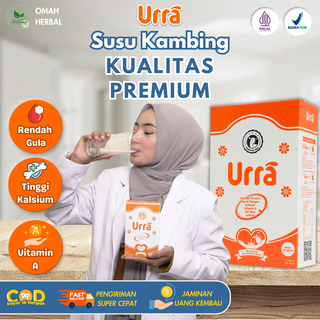 

Urra Susu Kambing Premium 3 Box - Meningkatkan Nafsu Makan, Berat dan Tinggi Badan Anak Original