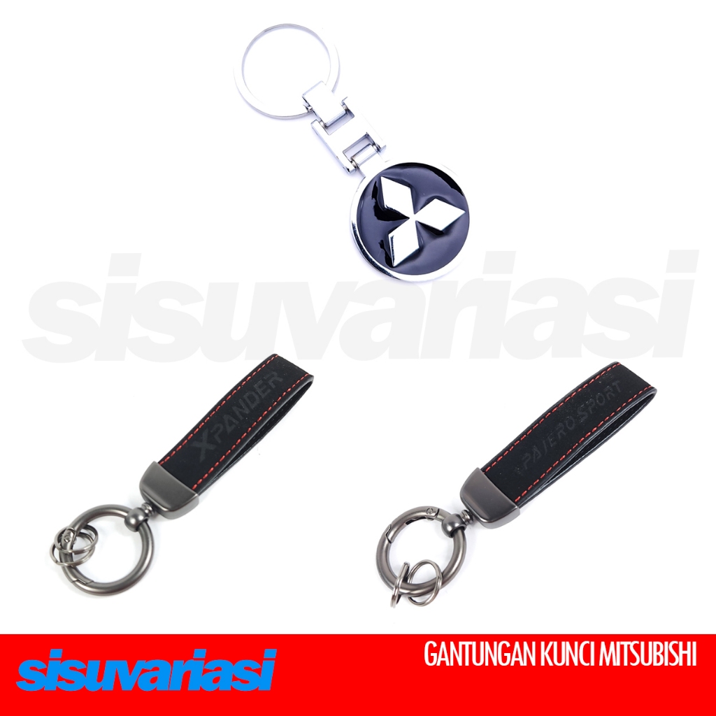 Aksesoris Mobil Gantungan Kunci Keychain Mitsubishi Xpander Pajero Sport