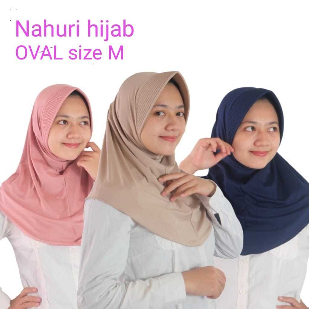 Bergo hamidah size M/ BERGO OVAL JERSEY/ MENUTUP DADA