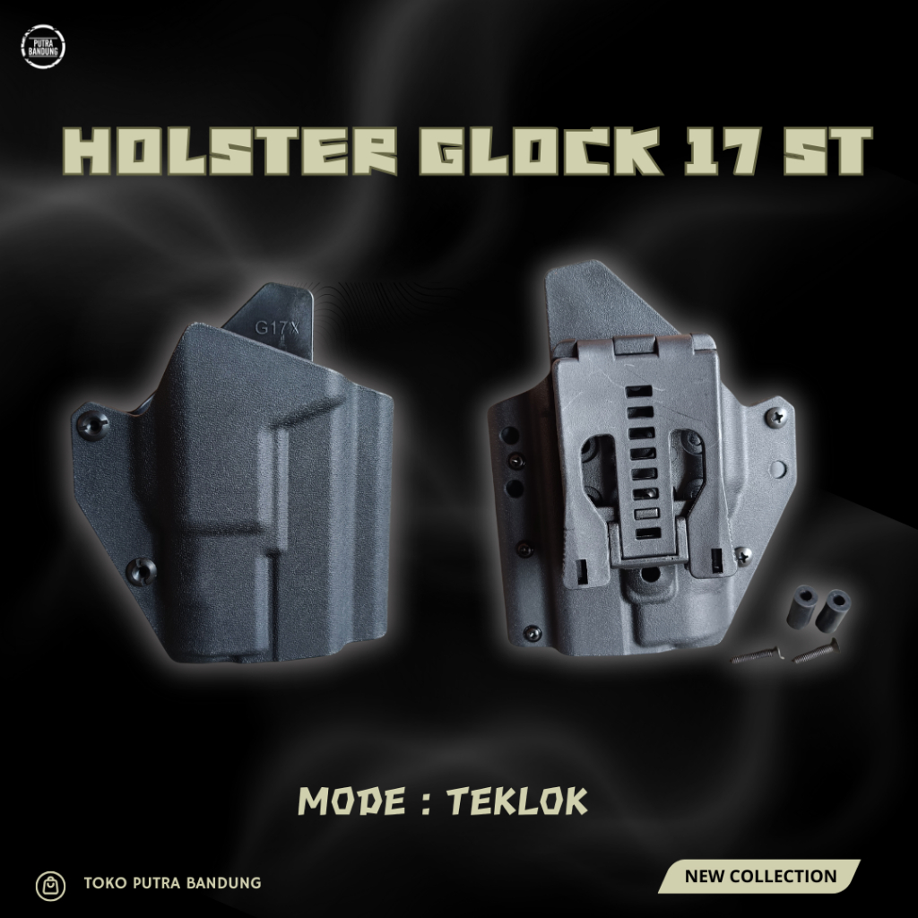 Holster Glock 17 / Holster Glock / Sarung Pistol / Holster G17L / Holster glock 17 pendek ST