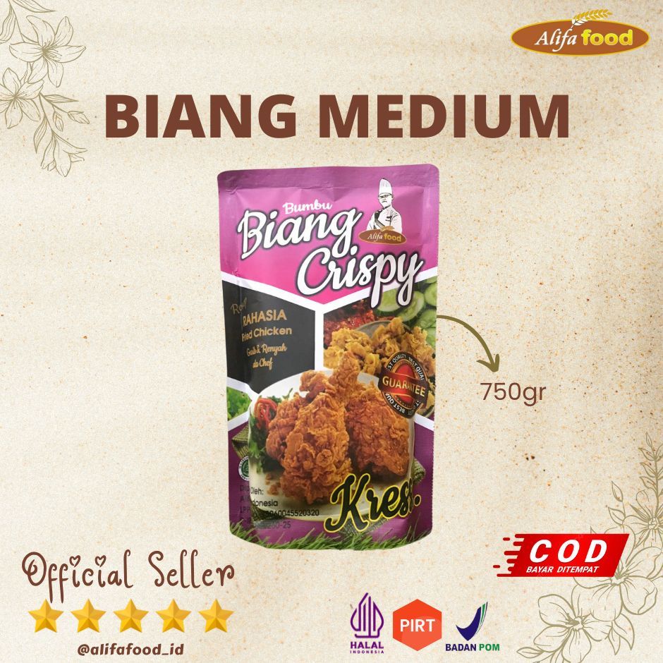 

ALIFA FOOD - Bumbu Biang Medium, Bumbu Biang Ungu, 750gr