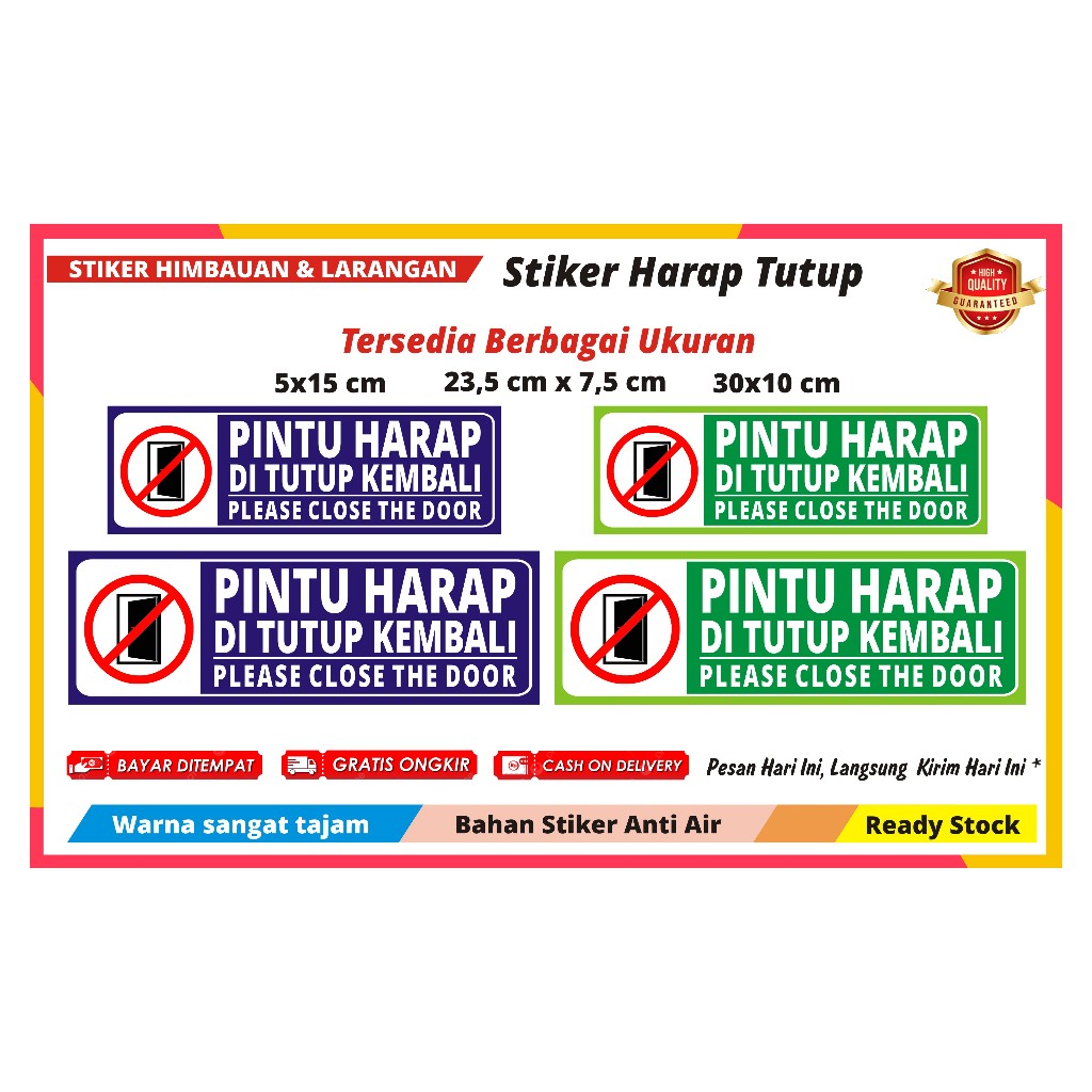 

STIKER HARAP TUTUP