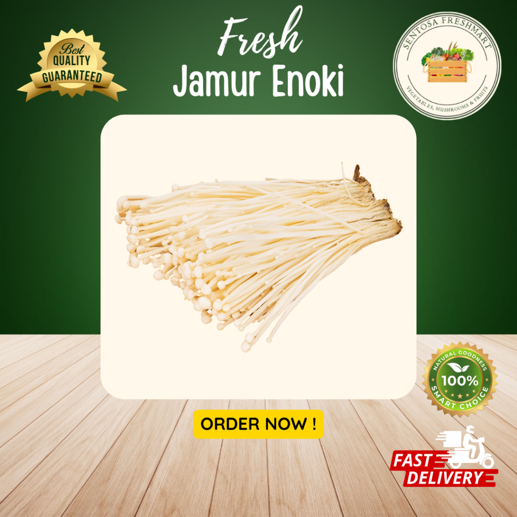 

[SENTOSA FRESHMART] JAMUR ENOKI CHINA / ENOKI MUSHROOM CHINA per PACK @100gr