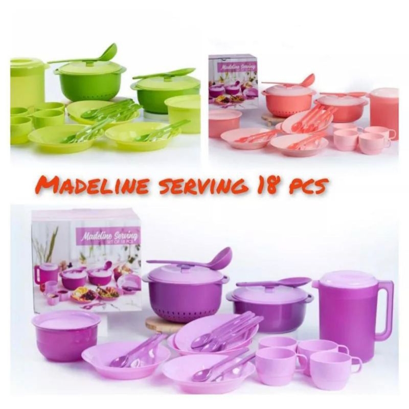 Tempat Makan Prasmanan Madeline Serving Set 18pcs