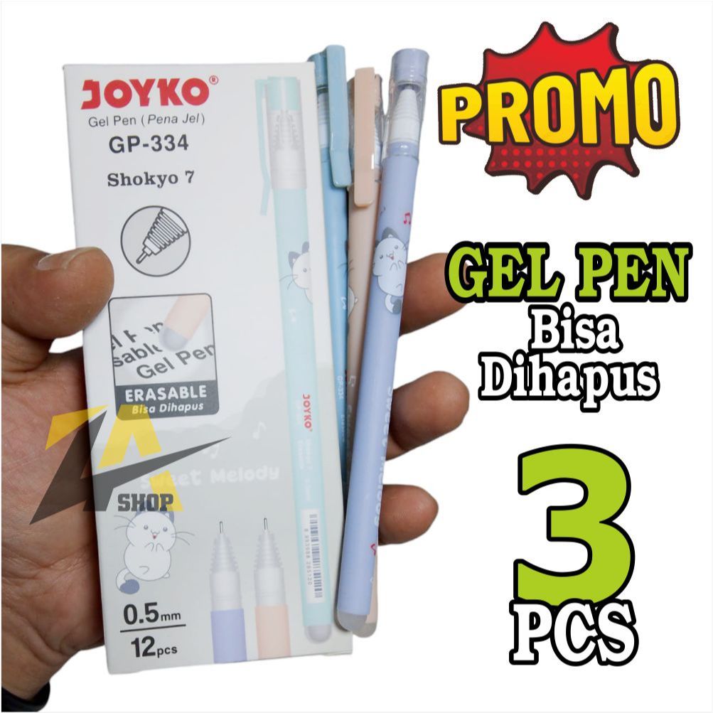 

GEL PEN JOYKO PENA GEL BISA DIHAPUS Pena Bisa di Hapus - Erasable Gel Pen GP 334 HARGA UNTUK 3 pcs