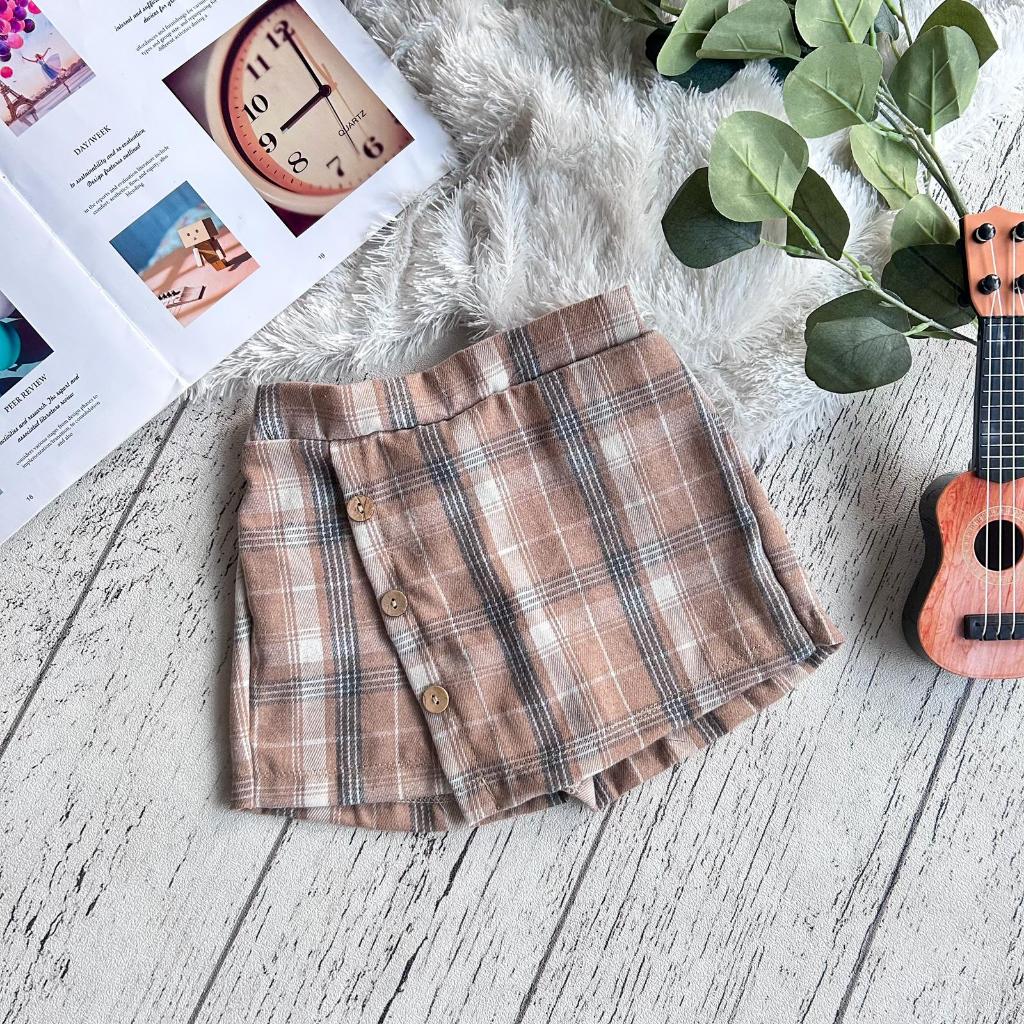 Rok Celana FluniSkirt untuk Anak Perempuan - Bahan Flanel Uniqlo lembut - Fashion