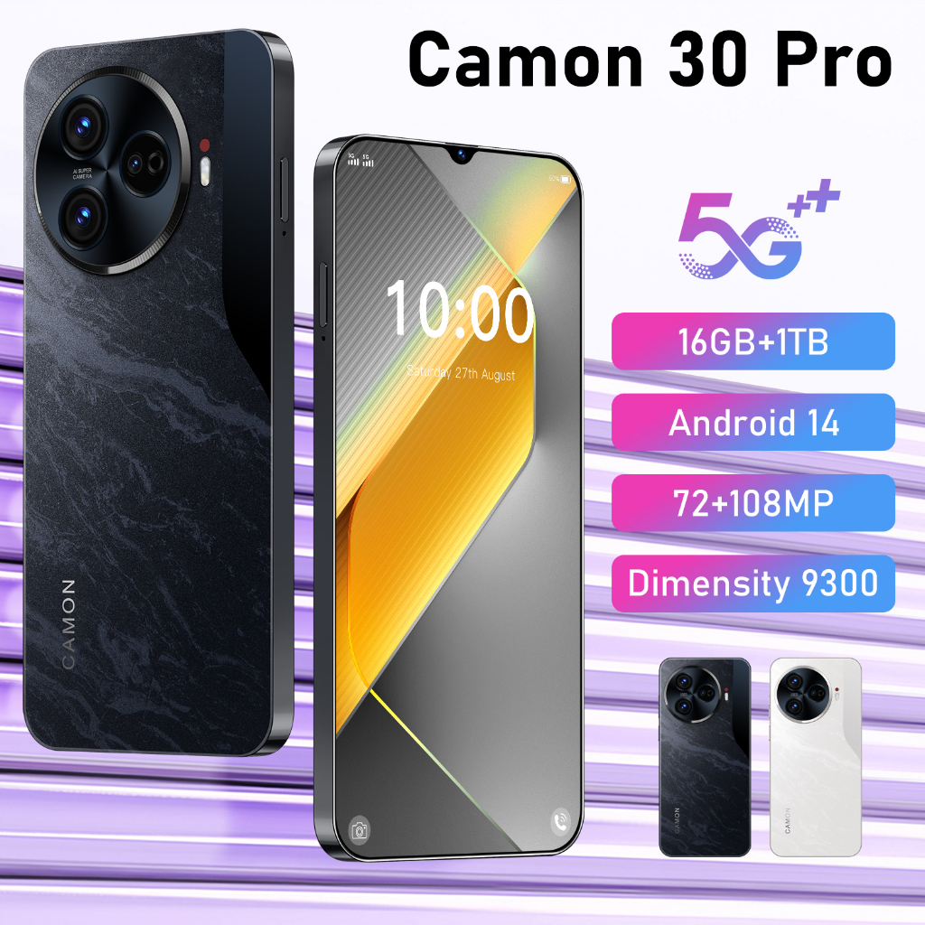 【Best seller】HP Asli Camon 30 Pro  Ponsel Baru RAM 12GB ROM 512GB Original Siswa Belajar Ponsel  WIF