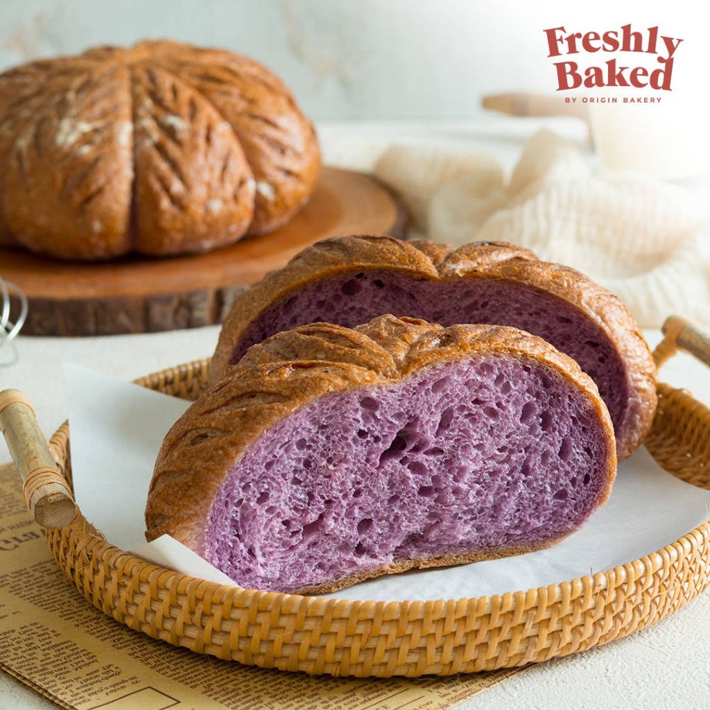 

RB Sourdough Ubee - Sweet Potato Sourdough - Sourdough Ubi Ungu - Freshly Baked by Origin Bakery