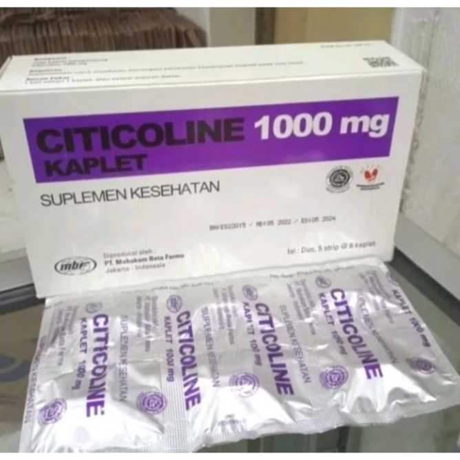 Citicoline Mahakam 1000mg Strip 6 Tablet