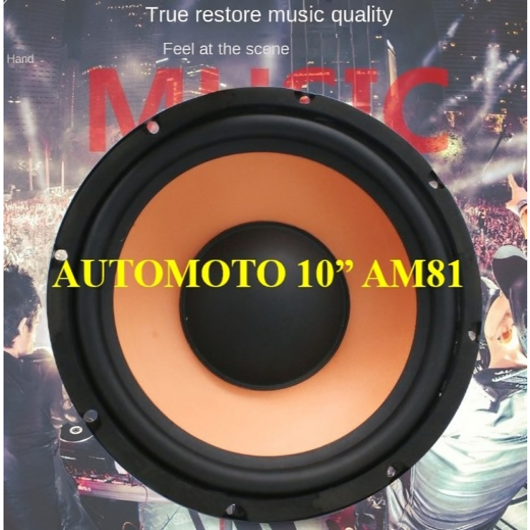 Speaker Subwoofer Mobil 10 Inch AUTOMOTO AM-81 Speaker 10 Inch Bass Speaker 10" Subwoofer AM81