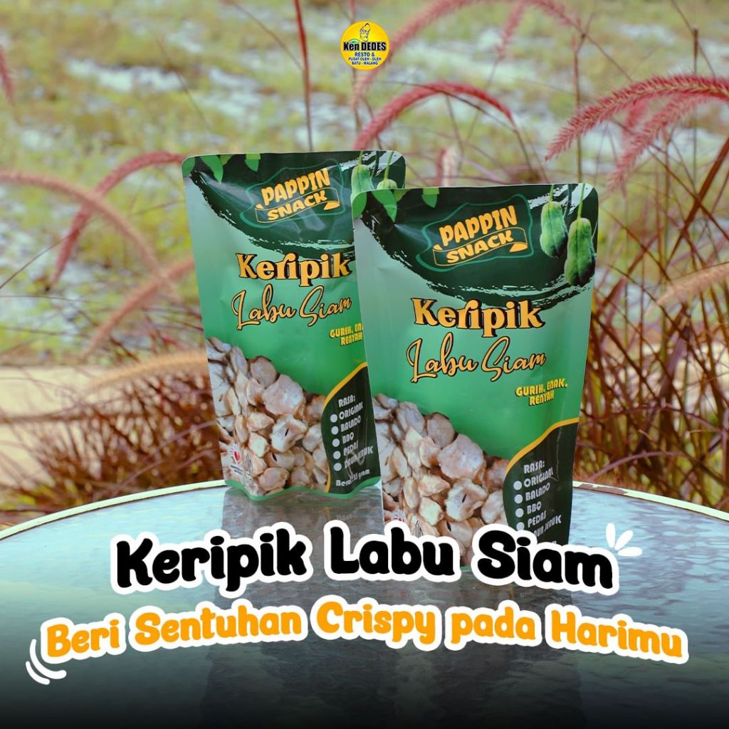 Keripik Labu Siam/Keripik Sayur/Kripik Labu Siam/Camilan Sehat 85 gram