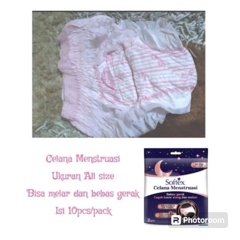 softex celana menstruasi repack isi 10 / charmnap dry panties isi 10 / pembalut celana