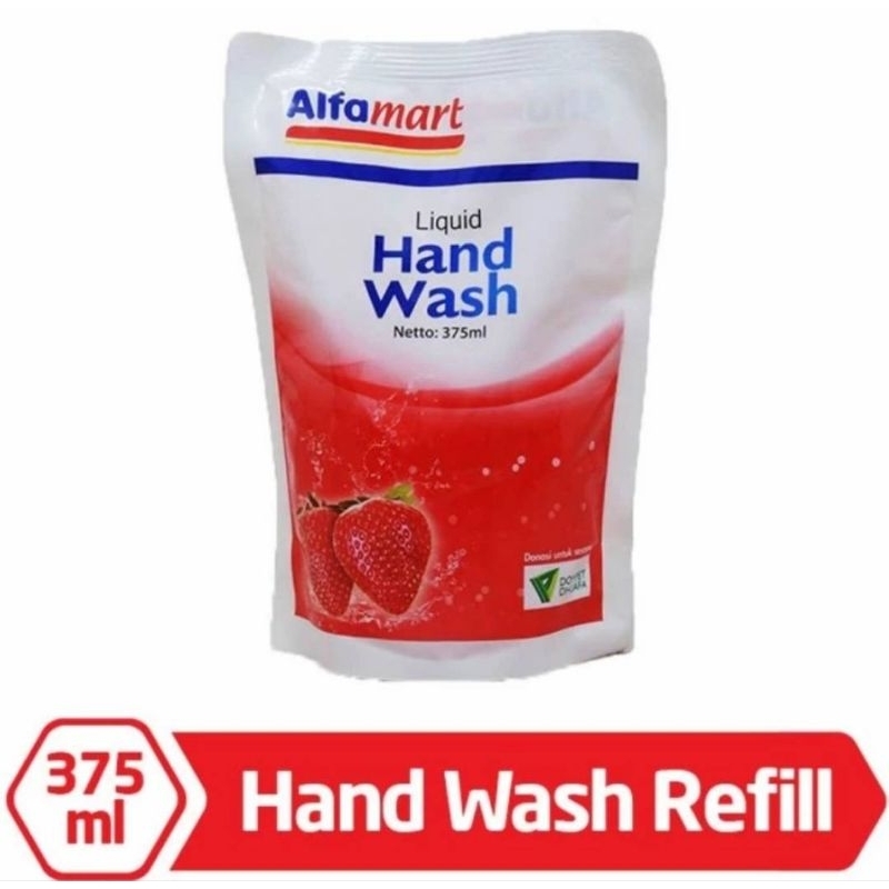 Liquid Hand Wash Sabun Pencuci tangan Refill Alfamart 375ml
